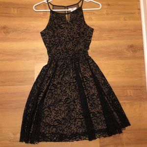 Bar III Black Laced Mini Dress